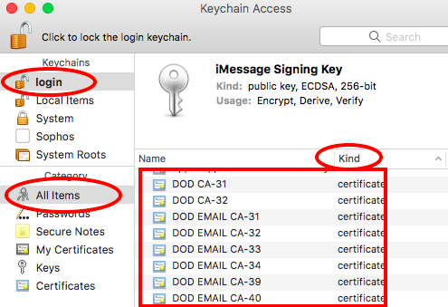 Keychain Access Mac Os X